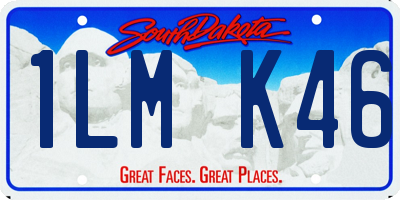 SD license plate 1LMK46