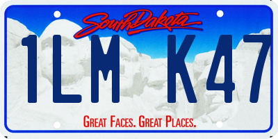 SD license plate 1LMK47