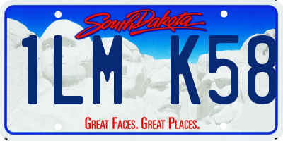 SD license plate 1LMK58