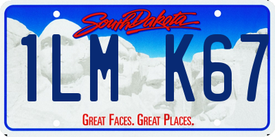 SD license plate 1LMK67