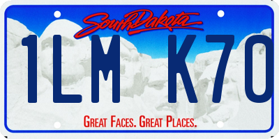 SD license plate 1LMK70
