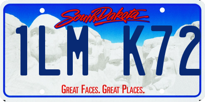 SD license plate 1LMK72