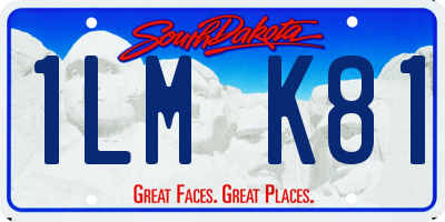 SD license plate 1LMK81