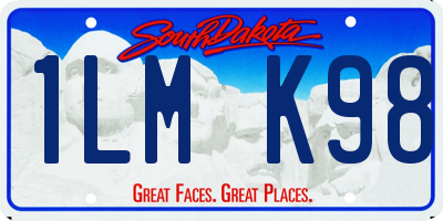 SD license plate 1LMK98