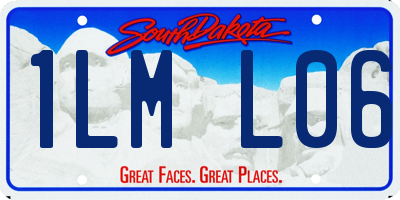 SD license plate 1LML06