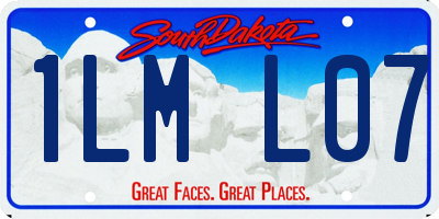 SD license plate 1LML07