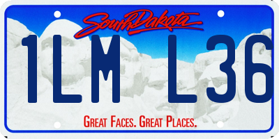 SD license plate 1LML36