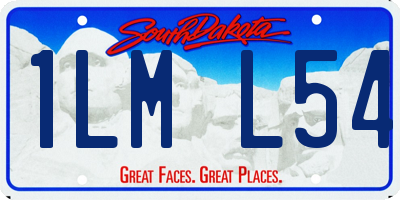 SD license plate 1LML54