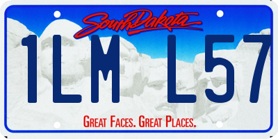 SD license plate 1LML57