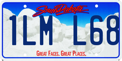 SD license plate 1LML68