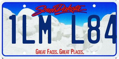 SD license plate 1LML84