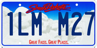 SD license plate 1LMM27