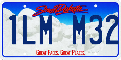 SD license plate 1LMM32