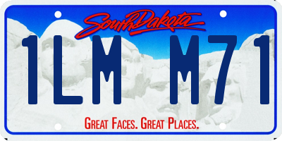 SD license plate 1LMM71