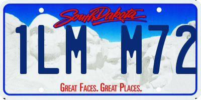 SD license plate 1LMM72