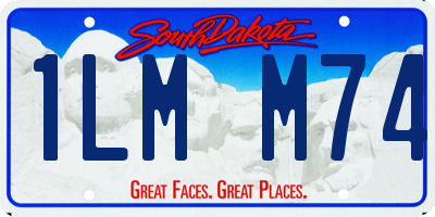 SD license plate 1LMM74