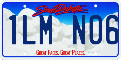 SD license plate 1LMN06