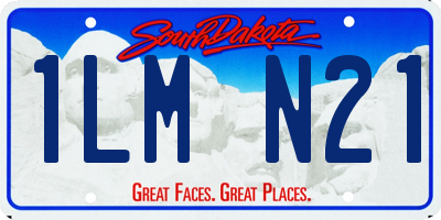 SD license plate 1LMN21