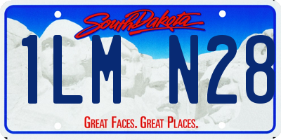 SD license plate 1LMN28