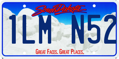 SD license plate 1LMN52