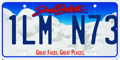 SD license plate 1LMN73