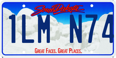 SD license plate 1LMN74
