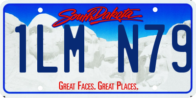 SD license plate 1LMN79