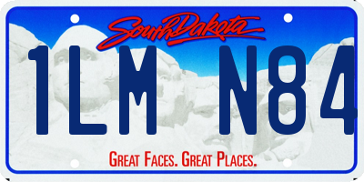 SD license plate 1LMN84