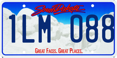 SD license plate 1LMO88