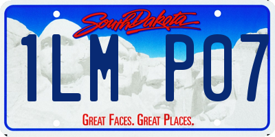 SD license plate 1LMP07