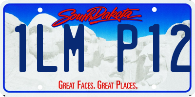 SD license plate 1LMP12