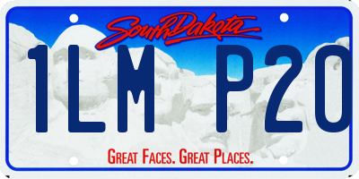 SD license plate 1LMP20