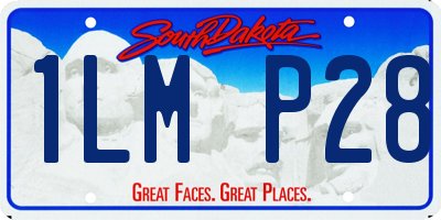 SD license plate 1LMP28