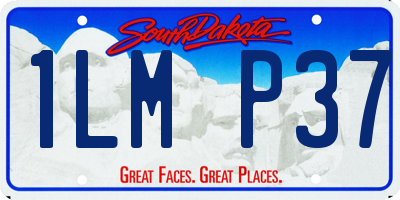 SD license plate 1LMP37