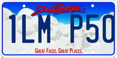 SD license plate 1LMP50