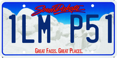 SD license plate 1LMP51