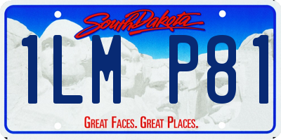 SD license plate 1LMP81