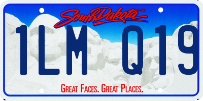 SD license plate 1LMQ19