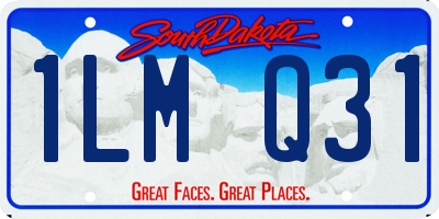 SD license plate 1LMQ31