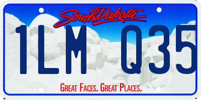SD license plate 1LMQ35
