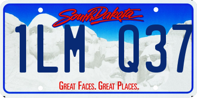 SD license plate 1LMQ37