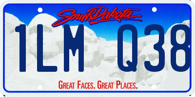 SD license plate 1LMQ38