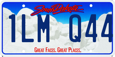SD license plate 1LMQ44