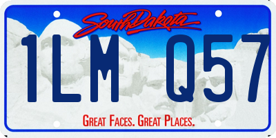 SD license plate 1LMQ57