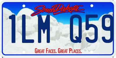SD license plate 1LMQ59
