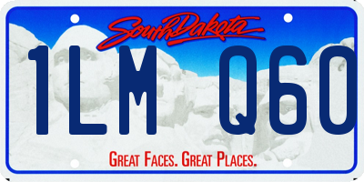 SD license plate 1LMQ60