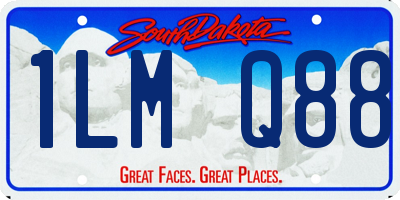 SD license plate 1LMQ88