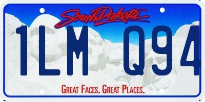 SD license plate 1LMQ94
