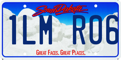 SD license plate 1LMR06