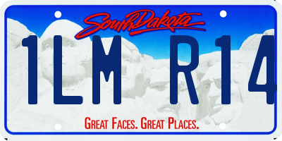 SD license plate 1LMR14